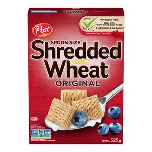 Post Spoon Size Shredded Wheat Original Cereal 525g (18.51 Ounce (Pack of 1)) Best if used by Jun2426