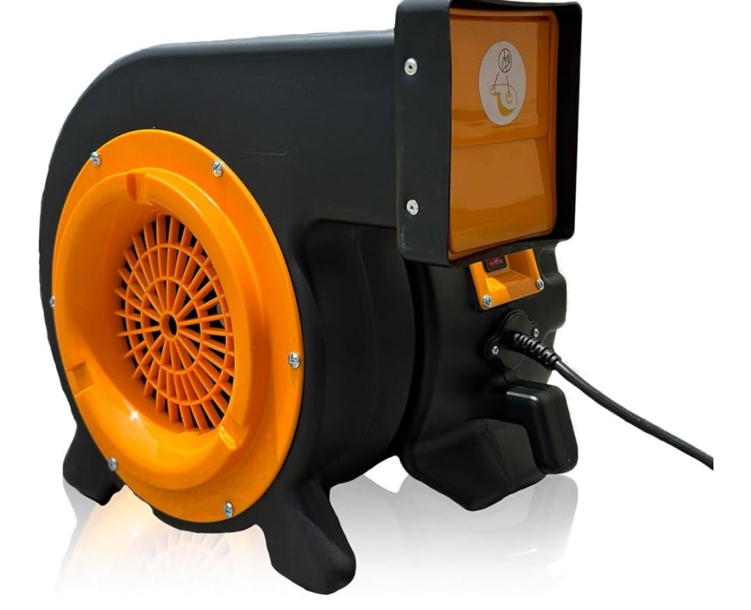 JumpOrange Bounce House Air Blower 1HP for Inflatables Bouncy Castle and Slides Commercial Cyclone Fan for Indoor and Outdoor Use