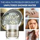 Filtered Shower Head with 5 Modes, HOPOPRO High Pressure Showerhead with Filter, 2-In-1 Fixed Showerhead Filter for Hard Water, Remove 99% Chlorine, Improves Skin Hair Condition (4 Inch Silver)