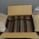 Wall Mount Portion Sauce Cup Lid Organizer 4 Compartments Iron Sauce Cup Dispenser Black Cup and Lid Holder Organizer Fits Cups Size 2 to 5.5 oz For Kitchen Counter Restaurant Coffee Bar 13x10x3.3 In