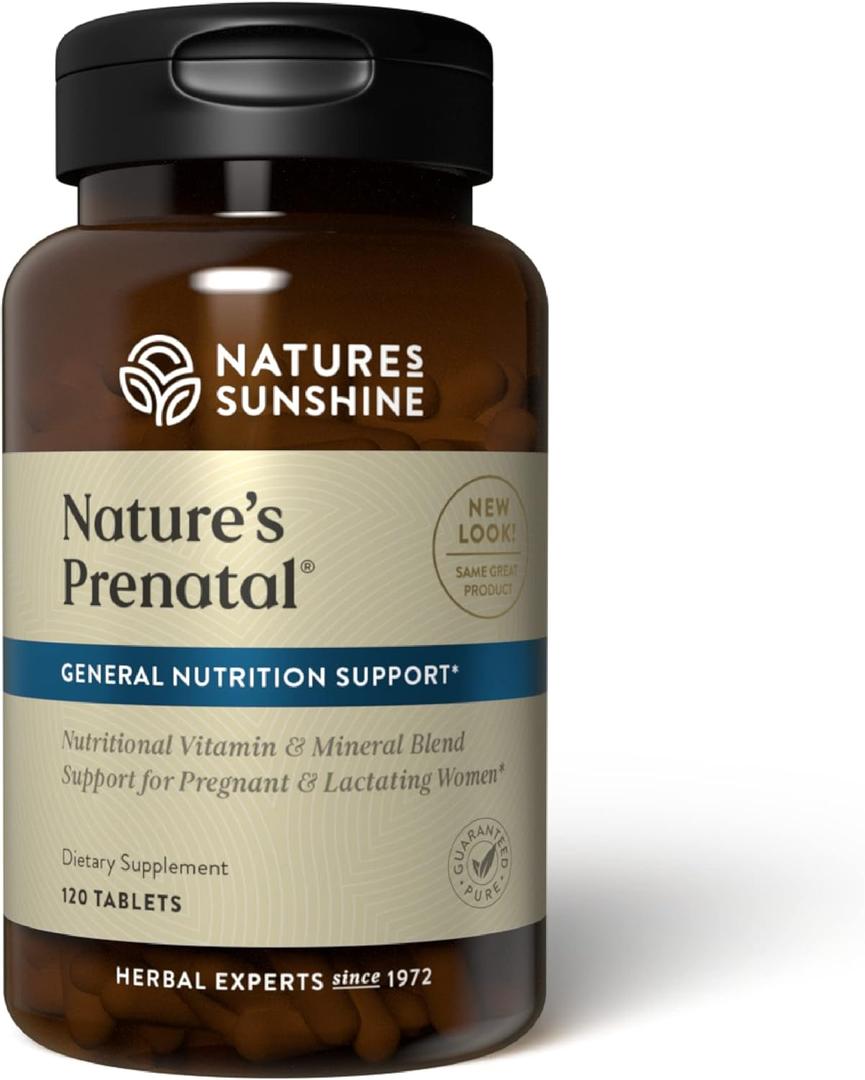 Nature's Sunshine Prenatal, 120 Tablets | Prenatal Vitamin Provides a Combination of Vitamins and Minerals to Support the Nutritional Needs of Both Mother and Child, Best Buy 02/2026