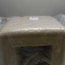 Get Set Style Vanity Stool Chair,Modern Boucle Ottoman Foot Stool with Wooden Legs Sofa Bench Footstool Extra Seat for Vanity,Makeup Room,Living Room,Entryway,Office (Fully Assembled) (Taupe)