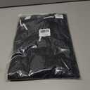 Men's Summer Knit Polo Short Sleeve V-Neck Collared Golf Shirt (Black)