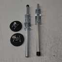 Ladder Leveler Pair, 18.5-22.44in Adjustable Extension Ladder Leg Ground Leveler with Engraved Anti-Slip Pattern Steel Pole, Universal Stair Ladder Stabilizer, Ladder Aide Leveling Feet