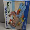 Dirt Diggers Excavator Sandbox for Kids, Toddler Construction Sand Box with Lid, Beach Toys for Outdoor Indoor Play Sensory Gifts for Boys Girls Ages 3+