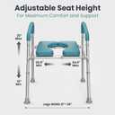 PELEGON Raised Toilet Seat with Handles (400lb) - Adjustable Height & Width Toilet Chair with Arms, Toilet Riser with Handles, Toilet Chair Over Toilet, Handicap Toilet Seat for Elderly (Grey)
