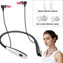 2026 Upgraded 2-in-1 Red Light Device for Ears & Nose 650nm LED, Wearable Hands-Free Neck Design, Lightweight & Comfortable for Daily Ear & Nasal Relaxation