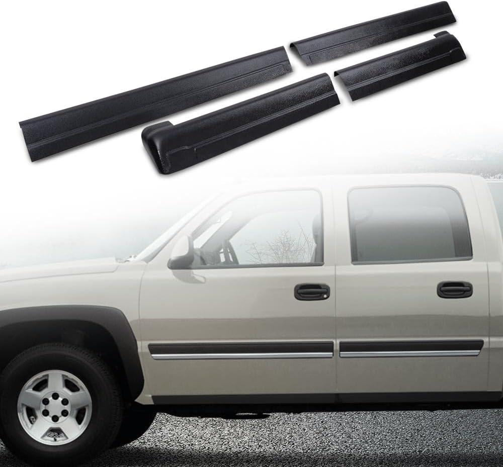 GRAND ORANGE Rocker Panels Guard Sill Covers Compatible with Chevy Silverado GMC Sierra 1500 2500 2500HD 3500 Extended Cab 1999-2006/Fit 2007 Classic Rocker Panel Protector Cover 4pcs 14068