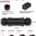 Starlink Ethernet Adapter Kit: IP68 Waterproof and Lightning Protection RJ45 Coupler for Starlink Mini Network LAN Cable Extender - Suitable for Repair and Extend Network Cables (PoE not Supported)