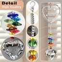Crystal Suncatcher - Pet Memorial Gifts, Sympathy Keepsake for Grieving Dog/Cat Owners, Window Hanging Decor with Forever in My Heart Design, Comforting Bereavement Gift for Loss of Beloved Pets