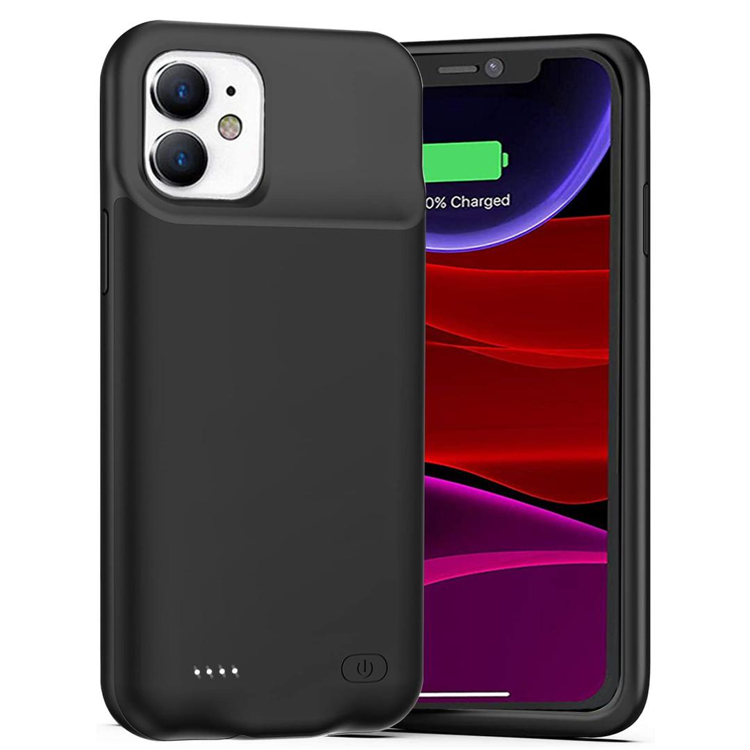 UNKLOU Battery Case for iPhone 11, Upgraded 7000mAh Rechargeable Portable Charging Case Compatible for iPhone 11 (6.1 inch) with Carplay Extended Battery Pack Charger Case (Black)