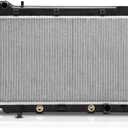 Engine Coolant Radiator with Transmission Oil Cooler Compatible with Honda Fit 2007 2008 1.5L, Automatic Transmission, Replace# 19010RMEA51