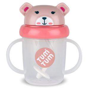 TUM TUM Tippy Up Free Flow Sippy Cup (No Valve), Sippy Cup for Toddlers, BPA Free (Betsy Bear 200ml)