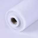 54" by 20 Yards (60 ft) Tulle Fabric Rolls for Wedding Party Baby Shower Decoration Tutu Tulle Bolt DIY Wraping Crafts - White