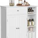 VASAGLE Bathroom Storage Cabinet, with 2 Doors, 31.5" H, Cloud White, Size: 11.8"D x 29.5"W x 31.5"H