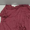 LARACE Plus Size Tops for Women 3/4 Sleeve Shirts Tunic Tops Loose Fit Basic Lady Clothes (4x-Large, Burgundy)