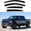 Window Visors Rain Guards for 1999-2016 Ford F250 F350 F450 F550 Super Duty, Window Wind Deflectors Vent Shades for 99-16 F-250 F-350 F-450 F-550 SuperCrew Cab,4Pcs
