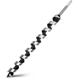 1-1/4 x 18 inch Auger Drill Bit for Wood,Hex Shank Ship Auger Bit for Soft Wood, Hard Wood, Plastic, Composite Materials and DIY Projects