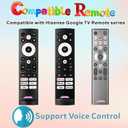 Universal Smart Remote Compatible with Hisense TV Remote Control Replacement 2025-2015, Voice, Bluetooth, Hisense Google, Android, Laser, Canvas TVs, 4K UHD, HD, Mini-LED, ULED