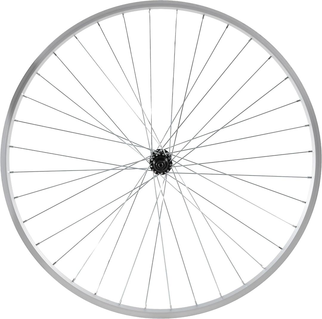 Hiland 26" 27.5" 28" x1.75" Alloy Bike Rim for 1.75 to 2.215" Wide Tire, Front & Rear Wheels with 7 Speeds Freewheel, Disc Brake Compatible, Bolt On Axle, Wheelset Accessories for MTB Cruiser Bicycle