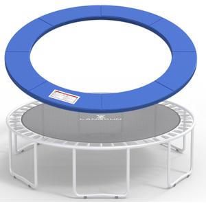 LANGXUN Universal Trampoline Repalcement Safety Pad, 8ft 10ft 12ft 14ft 15ft 16ft Waterproof Surround Spring Foam Cover for Round Frame