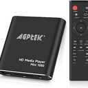 HDMI Media Player, Black Mini 1080p Full-HD Ultra HDMI Digital Media Player for -MKV/RM- HDD USB Drives and SD Cards