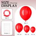 3 x DECOCKRAT 130PCS Red Balloons, Latex Balloons Different Sizes 18/12/10/5 Inch, Helium Balloons with Ribbon, Party Balloon Set for Birthday Wedding Graduation Anniversary Baby Shower Decorations.