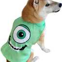 ComfyCamper Alien Googly Eye Cape Dog Costume - XXS Small Medium XXL Cosplay Halloween Costumes Christmas, M (Green)