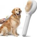 2 x Self Cleaning Slicker Cat & Dog Brush - Skin Friendly Shedding Grooming Tool for Pets, Pet Supplies Accessories, Deshedding Comb for Short Long Haired Kittens, Massage Function to Removes Loose Fur