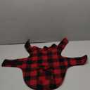 ASENKU Dog Winter Coat, Fleece Doggie Jacket Plaid Reversible Vest Waterproof Windproof Cold Weather Clothes for Small Medium Large Dogs(Red, M)