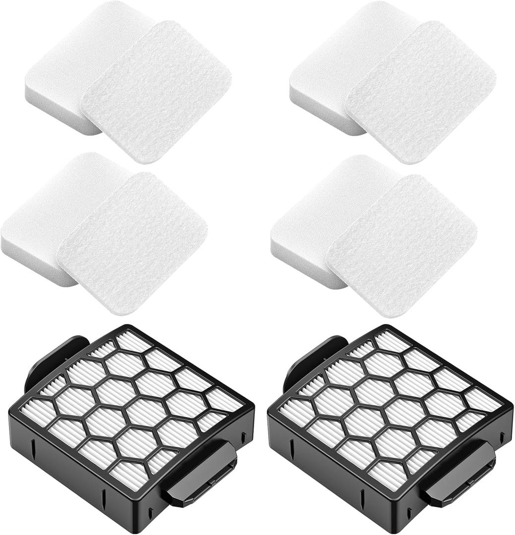 Colorfullife Filters for Shark Navigator Zero-M Self-Cleaning Brushroll Pet Pro Upright Vacuum ZU60 ZU62 ZU62C NV251,NV255, Replacement Parts Parts #1238FT60&1239FT60