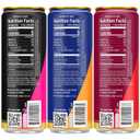 Liquid Death Sparkling Energy Variety Pack, Zero Sugar Energy Drink, Unextreme Caffeine 100mg, Essential Vitamins, 3 Flavors: Strawberry, Orange, and Murder Mystery, 12 Fl Oz (Pack of 12) (EXP 07/19/27)