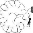 Cabilock Decorative Solar-Powered Led Butterfly String Lights Warm White Lights for Garden Patio Party Wedding Ambiance