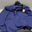 Men's Suit 2 Piece Classic Fit Elegant 2 Buttons Solid Jacket Blazer & Pants Set for Business Wedding Daily, Size 50L 44W