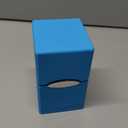 Ultra Pro - Light Blue Satin Tower Deck Boxes, Trading card game storage solution deck holder case, TCG accessory
