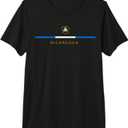 Nicaraguan Roots Nicaragua National Flag Central America NIC Premium T-Shirt, S