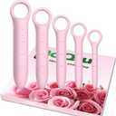 Silicone Dilators for Pelvic Floor for Women with Fine Scales, 5-Pack Pink with Storage Bag, Pelvic Wand Massager, Pelvic Floor Muscle Trainer, Pelvic Floor Strengthening Device