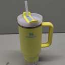 STANLEY Quencher H2.0 Tumbler with Handle and Straw 40 oz | Flowstate 3-Position Lid | Cup Holder Compatible for Travel | Insulated Stainless Steel Cup | BPA-Free | Pomelo