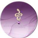 Purple Mouse Pad Waterproof Hard Leather Round Travel Mousepad Small Portable Ultra-Thin Office Laptop Mat Women's Eco-Leather Mouse Desk Pad 220x220mm(8.66''x8.66'')