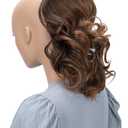 CAISHA 12" Hair Piece Braid Ponytail Extension Voluminous Wavy Brown Mix PH7