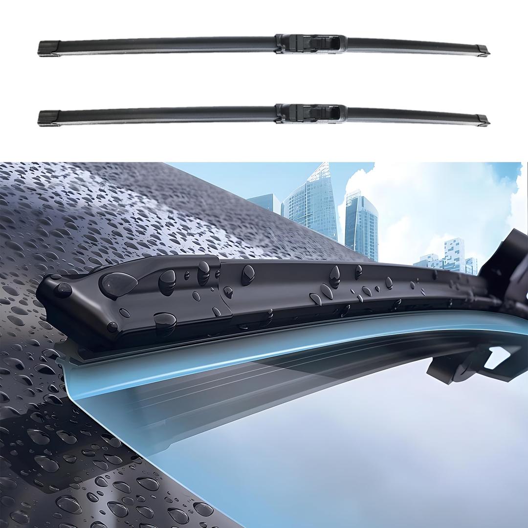 HEVLE Windshield Wiper Blades, Premium All-Season Windshield Wiper Blades, Wiper Blades Easy Install & Durable Stable Quiet Universal Car Accessories for Most Car