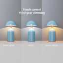 HOMY New Blue Pure Craft Desk lamp Indoor Home Improvement Lighting Outdoor Camping Atmosphere Lamp Nightlight LED Bedroom, Living Room, Home Office, Patio, Bathroom, Dining Table