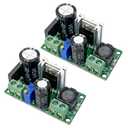 2Pcs Mini AC/DC to DC Buck Step Down Converter AC 5-30V/DC5V-48V 36V 24V to DC 3.3V-33V 12V Adjustable Voltage Regulator Power Supply Board 2A Volt Converter Module