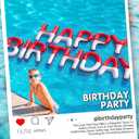 Shappy Happy Birthday Pool Floats Balloon, 20''