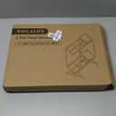 RUILALIFE 2TierVinylRecordStorageHolder With Dividers, 200 LPs Albums Storage Rack Shelf, Steel Music Records Display Shelf Organizer For Book, Magazine, Files