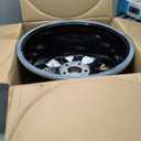 Alloy Wheel, Black Widow 17x7.5 5x108 ET40 CB63.4 Black Machined, Stock