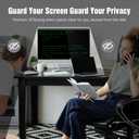 VERPONITY Magnetic Computer Privacy Screen 32 Inch，Aesthetic Hanging Privacy Screen for Computer Monitor with Anti-Blue Light Coating, Removable Magnetic Attachment Computer Monitor Privacy Shield