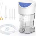 Electric Enema Bottle Set, TopQuaFocus Colon Cleanse Enema Kit for Women and Men, Feminine Care Douches with 3.96ft Silicone Hose, Automatic Organic Home Coffee Colonic Cleansing Enemas-BPA Free (1L)