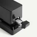 Amazon Basics Electric Automatic Stapler for Desk, 25 Sheet Capacity, No Jam Technology, Adjustable Staple Placement, Battery or AC Powered, Black