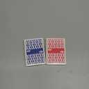 Ben Niu Plastic Playing Cards 2 Pack with Black Cut Card, Waterproof PVC Poker Cards for Texas Holdem, Jumbo Index Standard Size Deck of Cards, Shuffler Friendly - Red & Blue